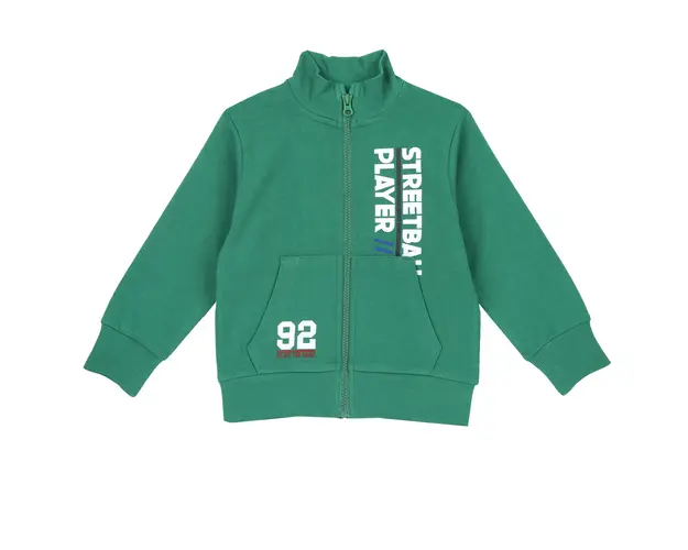 Cardigan copii Chicco cu fermoar, Verde, 05382-66CLT