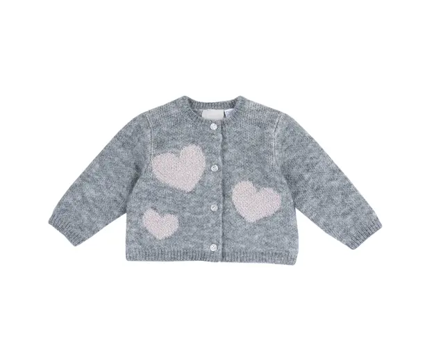 Cardigan copii Chicco tricotat, gri, 07772-67MFCO