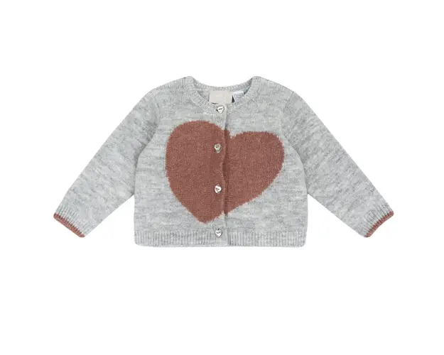 Cardigan copii Chicco tricotat, Gri Deschis, 07791-67MFCO
