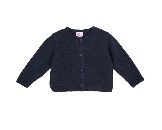 Cardigan copii Chicco, tricotat, albastru, 96074