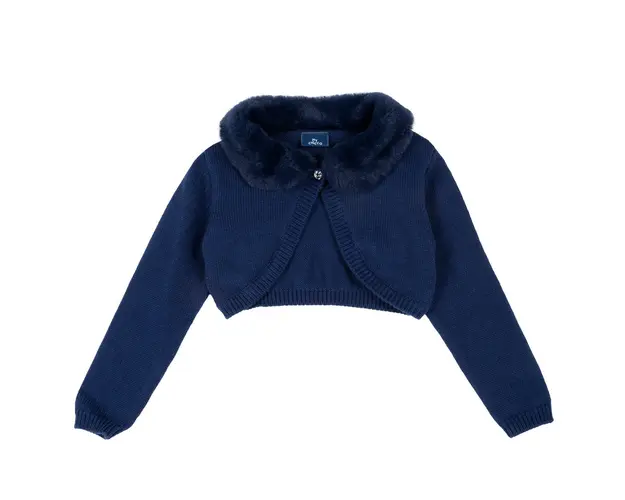 Cardigan-bolero copii Chicco, tricotat, blanita artificiala, 09358-