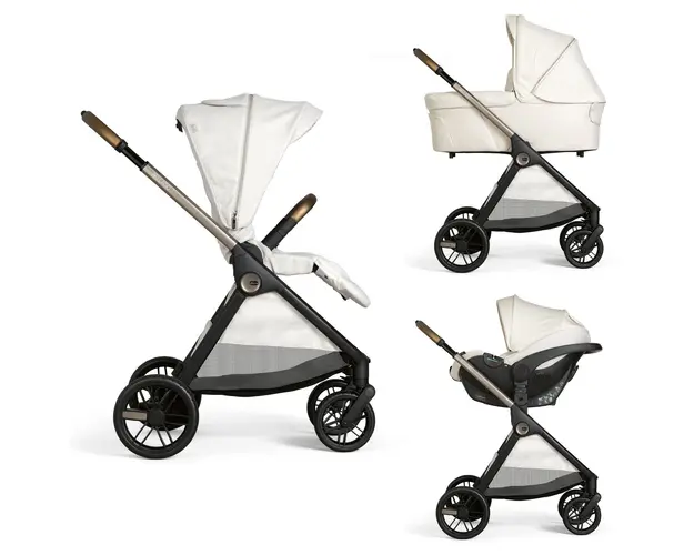 Carucior copii 3 in 1 Chicco Bellagio, Amber Glow (bej deschis), 0luni+