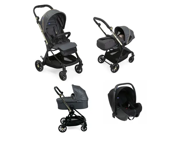 Carucior copii 4 in 1 Chicco One4Ever Special Edition, City Map Re_Lux, Kory Essential, de la nastere la 22Kg