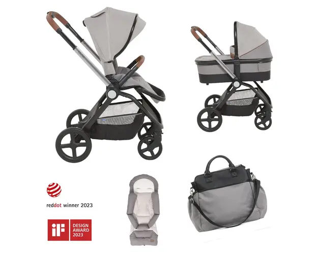 Carucior copii duo Chicco Mysa, SilverGrey (Gri), de la nastere pana la 22Kg