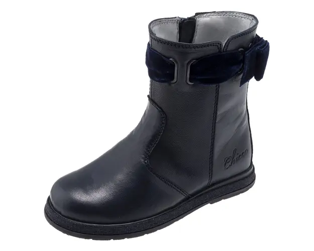 Cizme piele copii Caordy, albastru, 66157-61P