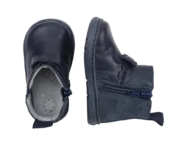 Cizme piele copii Chicco Geogra, albastru, 66080-61P