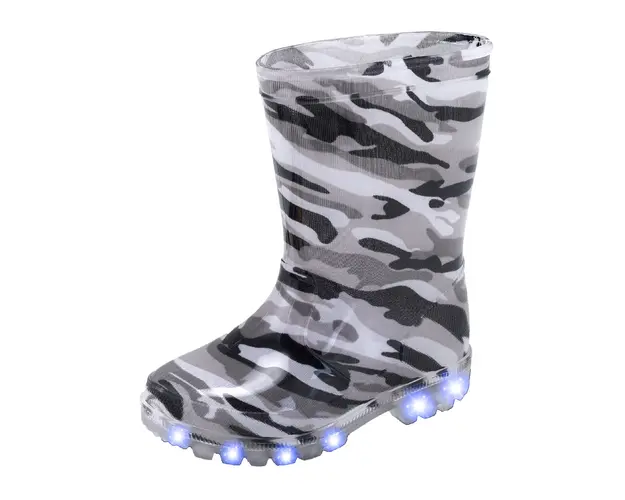 Cizme copii Chicco Walk din cauciuc, Gri camuflaj, 68040-63P