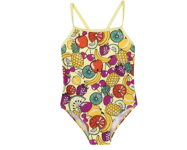 Costum baie intreg copii Chicco, verde cu model, 07143-62MC