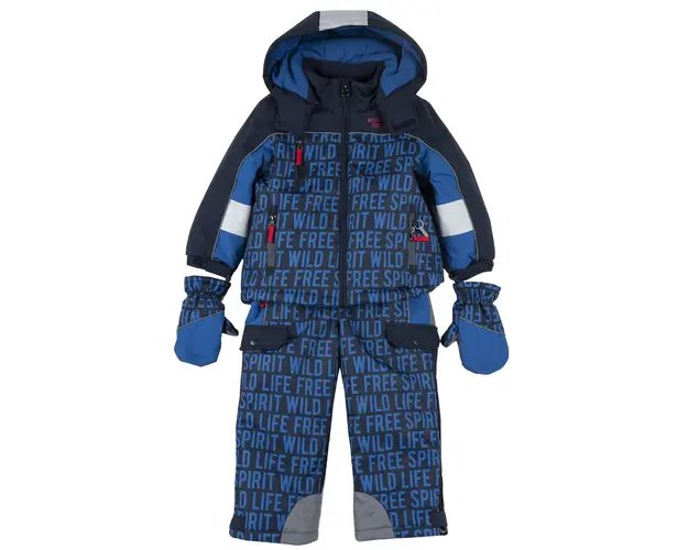 Costum schi baieti Chicco, 07455-61MC, Albastru