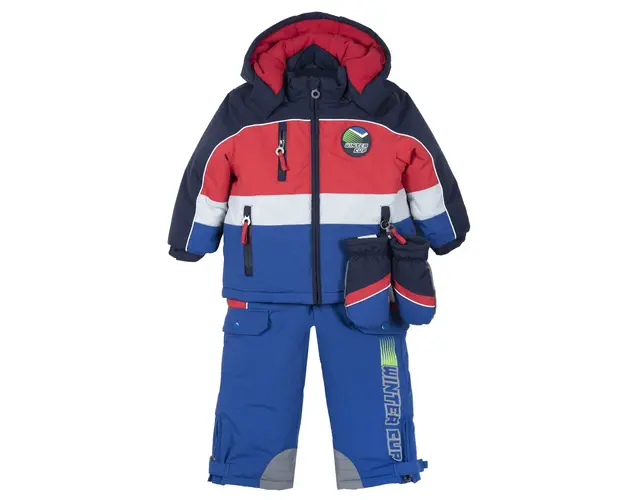 Costum sky copii Chicco, jacheta si salopeta, albastru, 76577