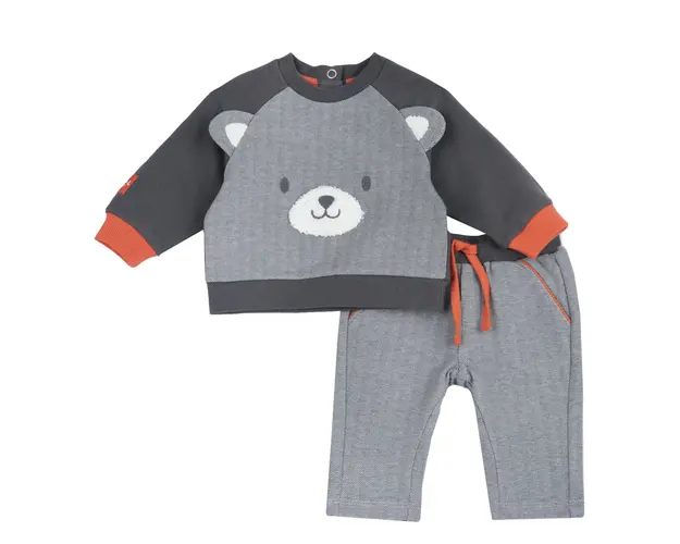 Costumas copii Chicco, bluza si pantaloni, gri, 75820-67MFCO