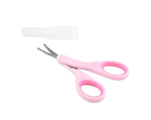 Forfecuta Chicco cu protectie, pink, 0luni+