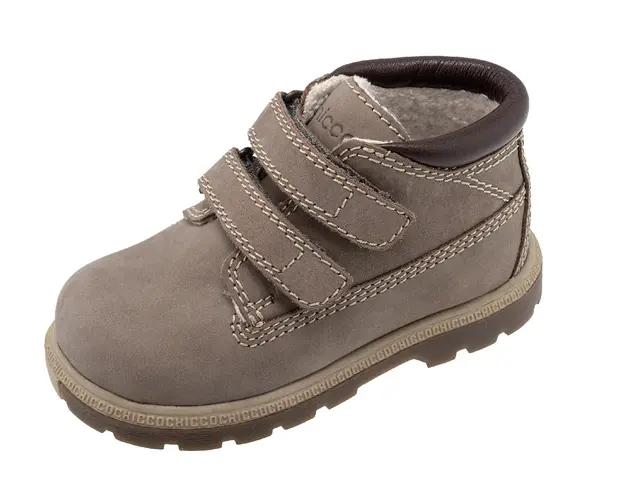 Ghete copii imblanite, piele, Chicco Centur, 62588-61P, maro