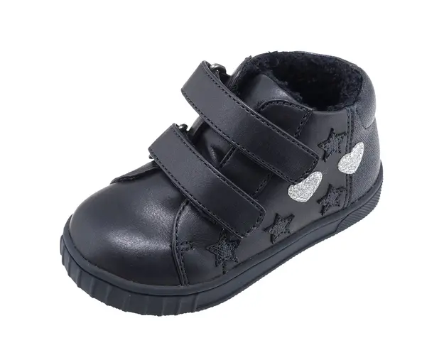 Ghete copii imblanite, piele, Chicco Chelsey, 66120-61P, Albastru