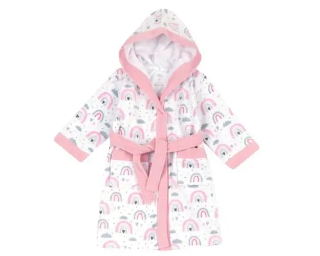 Halat baie bebe Chicco, alb cu roz, 01913-65MC