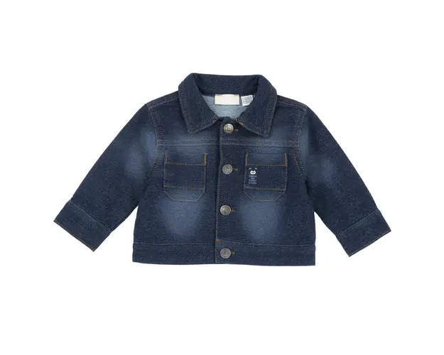 Jacheta copii Chicco din denim stretch, Albastru Inchis, 87805-66MFCO