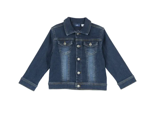 Jacheta copii Chicco din denim stretch, Albastru Inchis, 87802-66MC