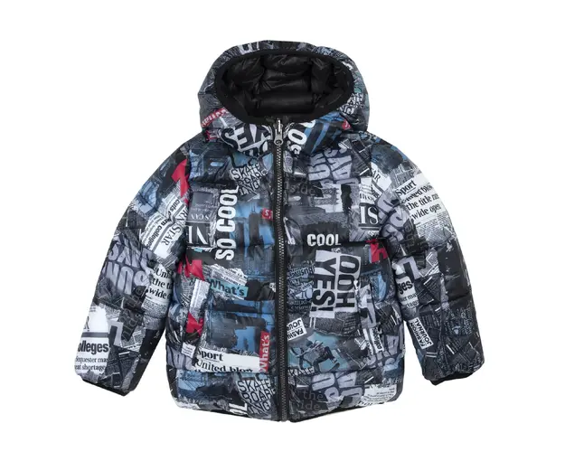 Jacheta reversibila copii Chicco, gri cu model, 87609-61MC