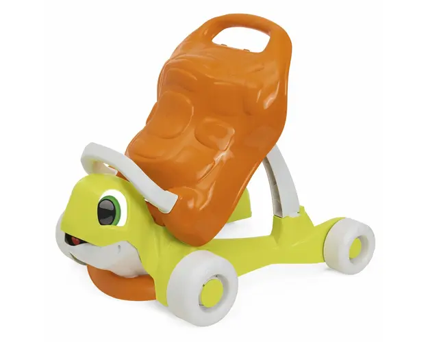Jucarie antemergator ecologic Chicco, Broasca testoasa Walk and Ride, 9-36luni