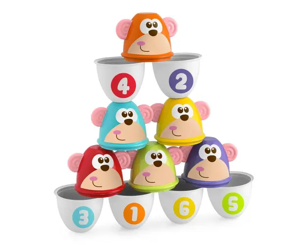 Jucarie Chicco set 6 Popice Loveste maimutica