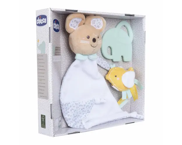 Jucarie copii Chicco set cadou nastere My Sweet DouDou, 0luni+