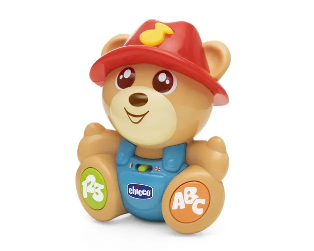 Jucarie educativa Chicco 2 in 1, Prietenul Teddy ABC, IT-EN. 6-36luni