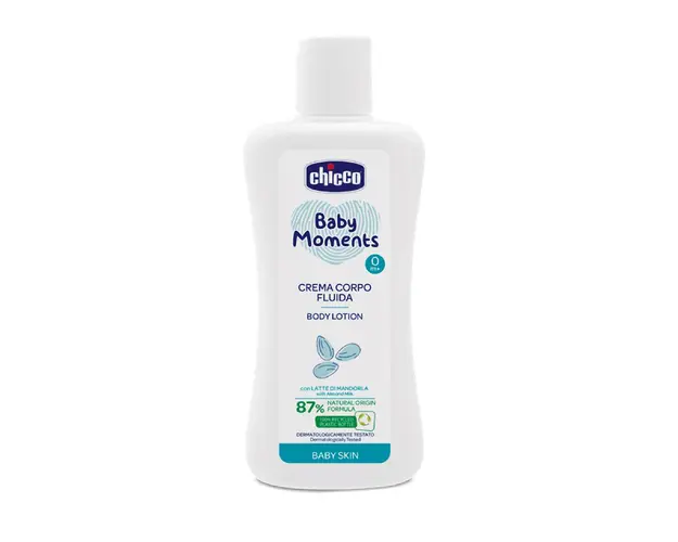 Lotiune de corp Chicco Baby Moments Baby Skin, 200ml, 0luni+