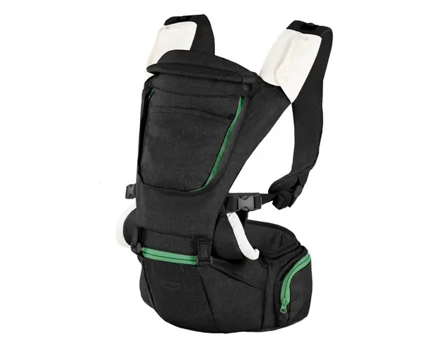 Marsupiu ergonomic multifunctional Chicco Hip Seat cu suport pentru sold, PirateBlack (negru), 0luni+