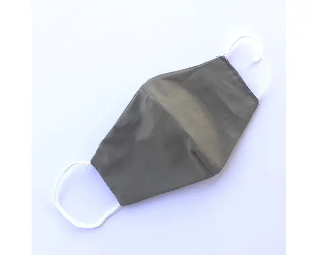 Masca medicala protectie copii, bumbac, reutilizabila, Verde Army, 4ani+