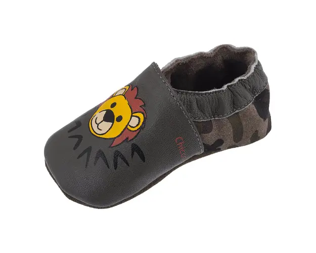 Mocasini copii de casa Chicco, kaki, 67205-63P