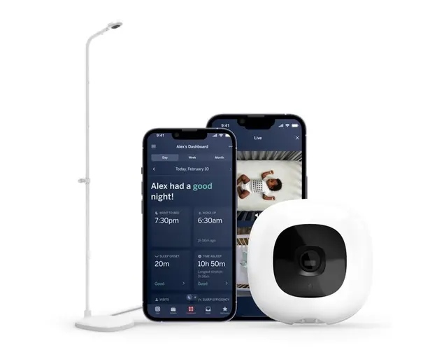 NanitPro smart baby monitor and floor stand
