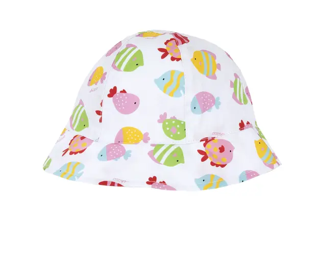 Palarie plaja copii Chicco din poplin, alb 2, 16425-66MFCO