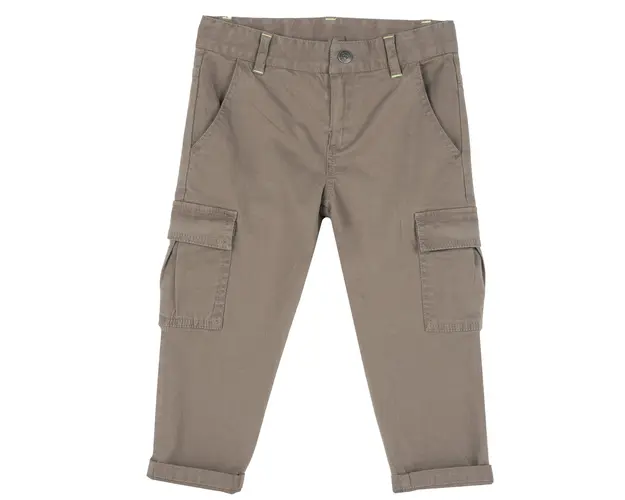 Pantaloni copii Chicco, bej cu alb, 08608-62MC