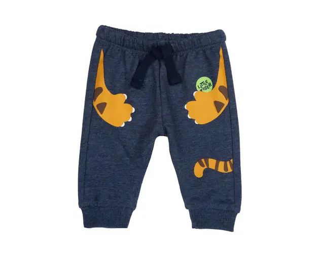 Pantaloni copii Chicco, bleu cu model, 08604-62MFCO