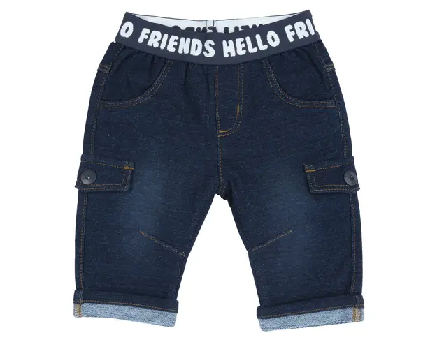 Pantaloni copii Chicco denim stretch, albastru inchis, 07878-67MFCO