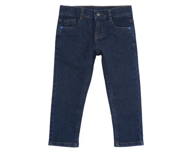 Pantaloni copii Chicco denim stretch, albastru inchis, 07520-67MC