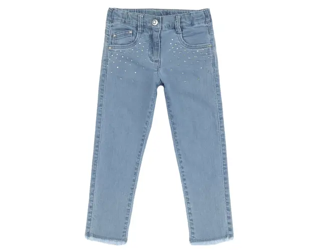 Pantaloni copii Chicco din denim stretch, Bleu 2, 08984-66MC