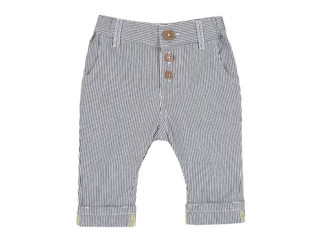 Pantaloni copii Chicco din poplin, alb cu negru, 08849-64MFCO