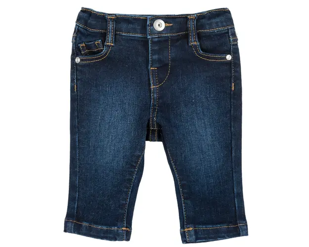Pantalon lung copii Chicco, denim elastic, albastru, 08287