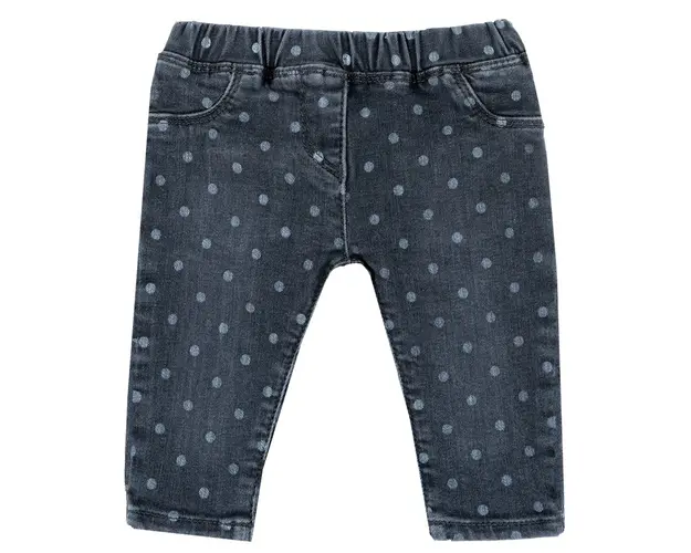 Pantalon lung copii Chicco, negru, denim elastic, 08284