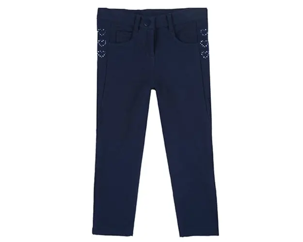 Pantaloni lungi copii Chicco, 08590-61MC, Albastru