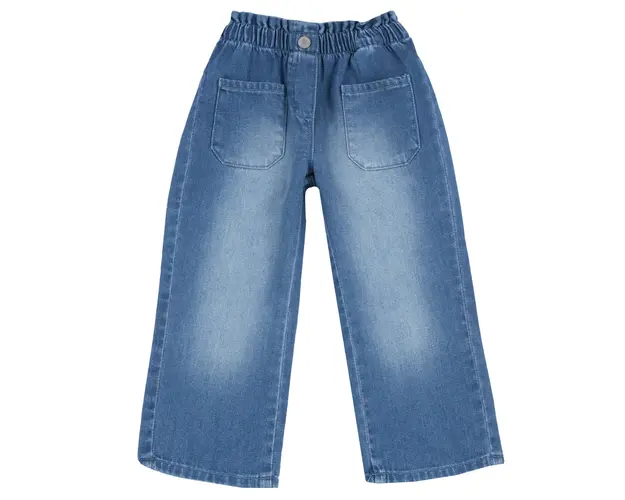 Pantaloni lungi copii Chicco denim, Albastru, 08898-65MC