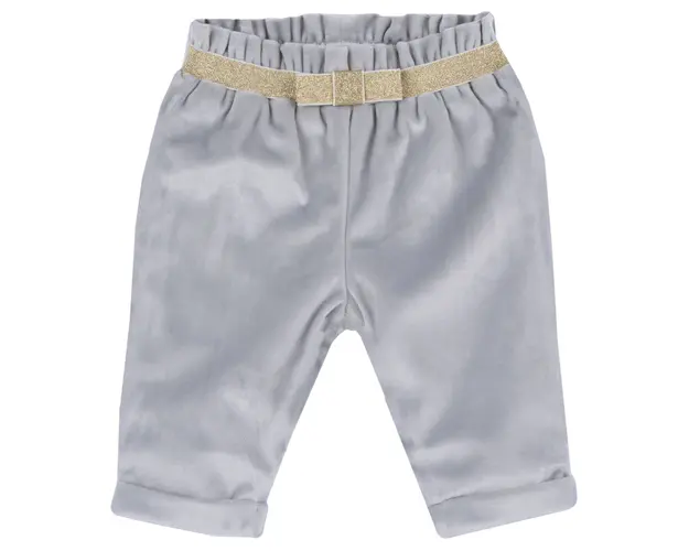 Pantaloni lungi copii Chicco din catifea, gri deschis, 08933-65MFCO