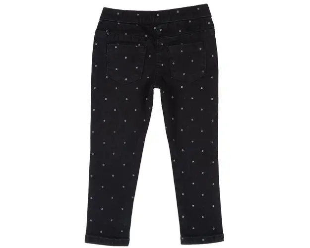 Pantalon lung copii Chicco, denim elastic, negru, 08312