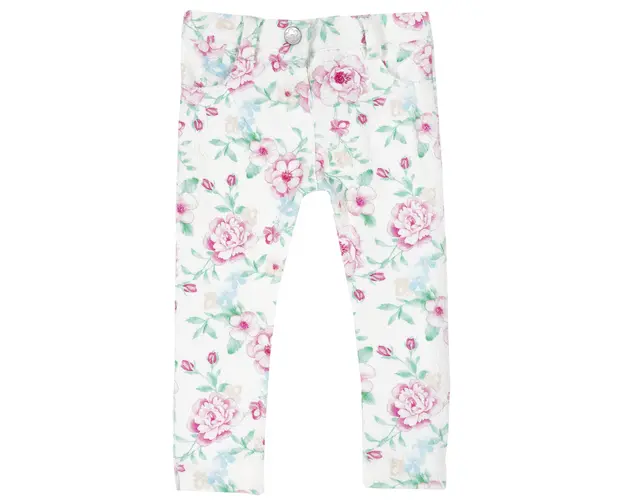 Pantalon lung copii Chicco, imprimeu floral, 08135