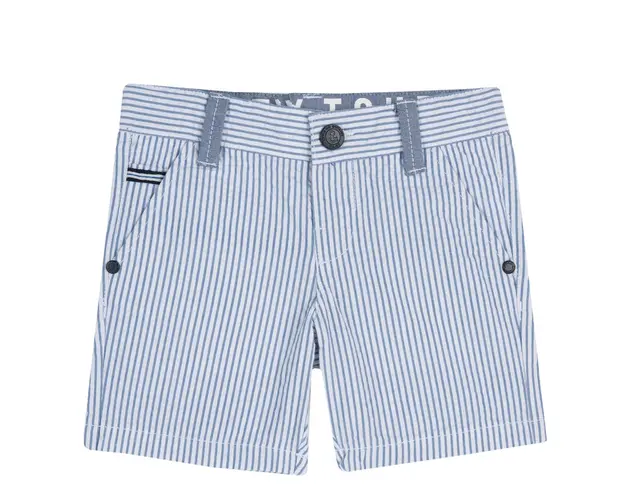 Pantalon scurt copii Chicco, alb cu bleu, 52962