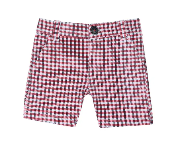 Pantalon scurt pentru copii, Chicco, rosu cu alb, 52865