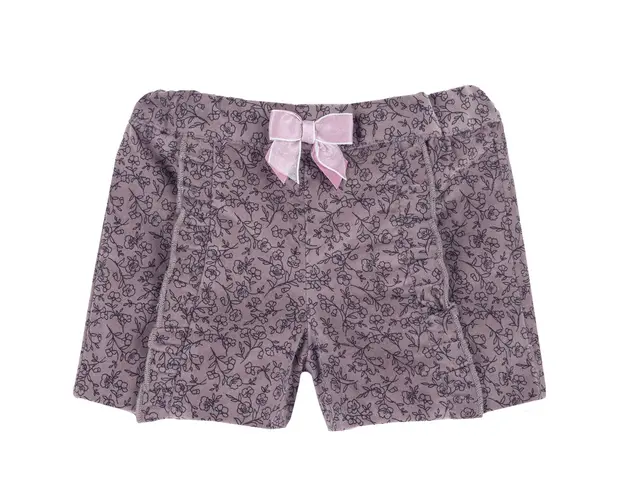 Pantaloni scurti copii Chicco, catifea, maro, 52813
