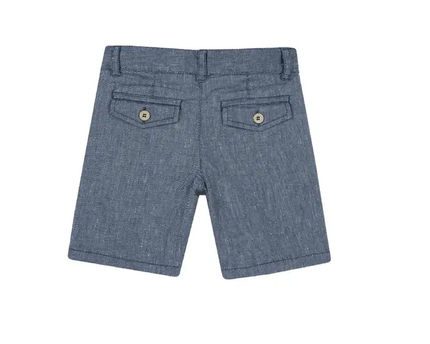 Pantaloni scurti copii Chicco din in, albastru, 00483