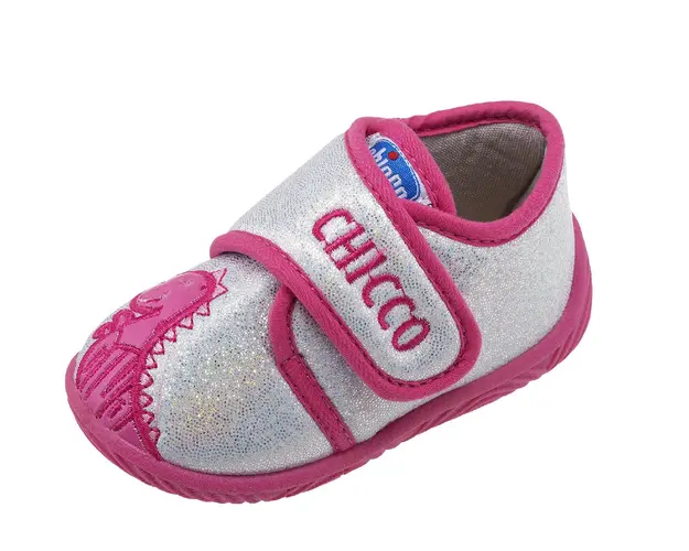Pantofi casa copii Chicco Taro, 66171-61P, Argintiu